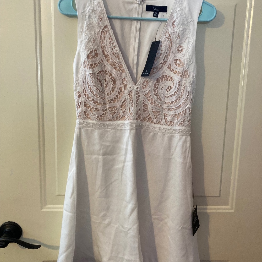 White Lulus XS Dress NWT